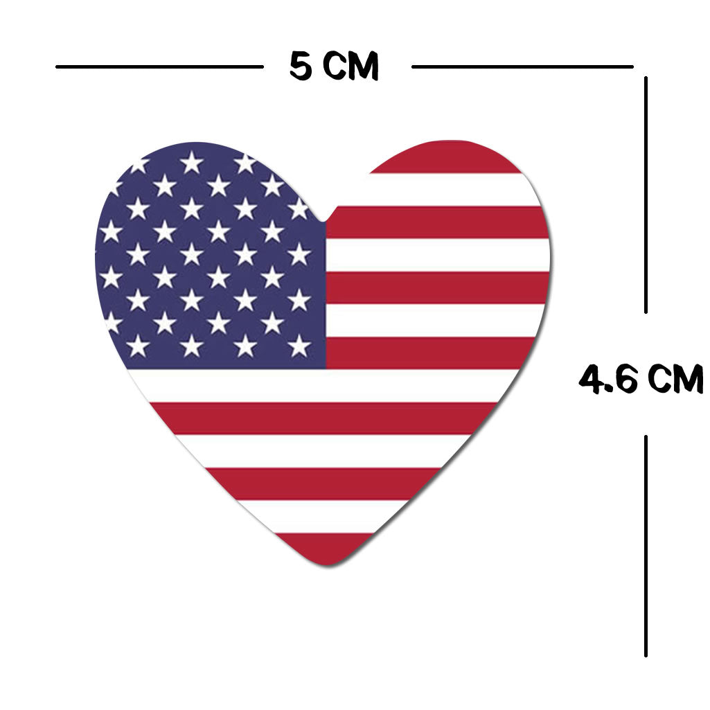 2 x USA Heart Flag Temporary Tattoo UNITED STATES Team