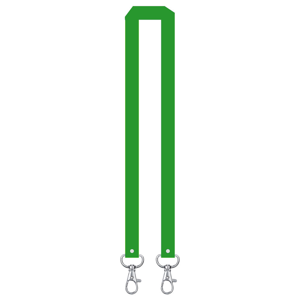 Printed or plain double clip Lanyard - Personalised /custom, neck strap ID CARD Holder Included
