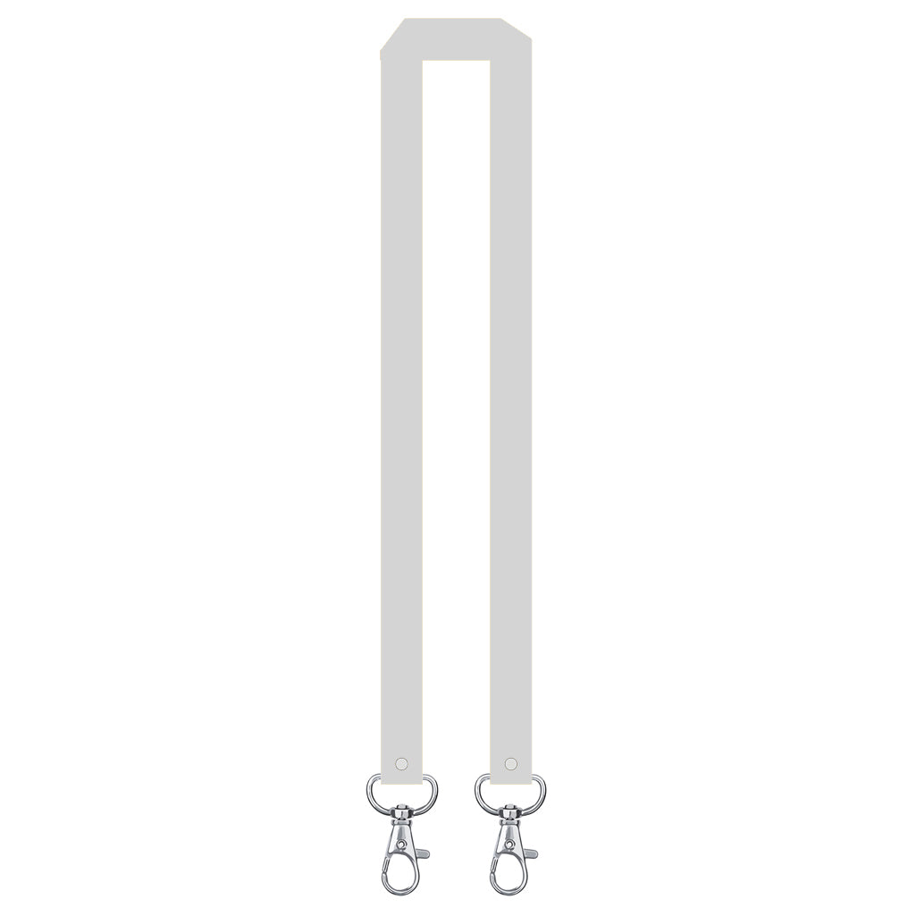 Printed or plain double clip Lanyard - Personalised /custom, neck strap ID CARD Holder Included