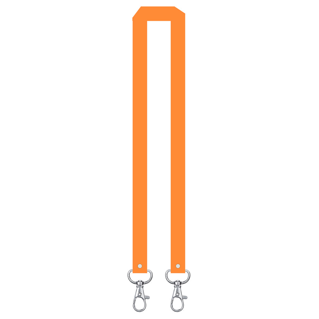 Printed or plain double clip Lanyard - Personalised /custom, neck strap ID CARD Holder Included