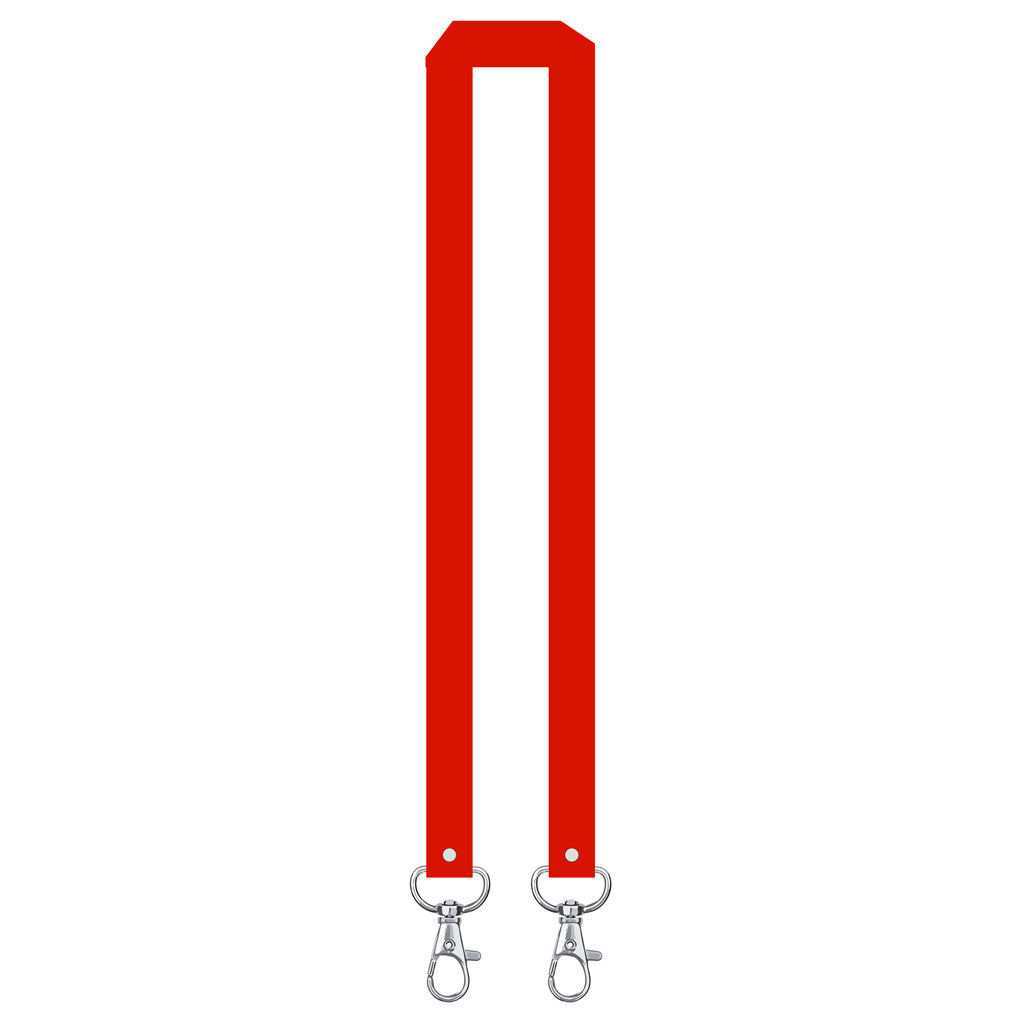 Printed or plain double clip Lanyard - Personalised /custom, neck strap ID CARD Holder Included