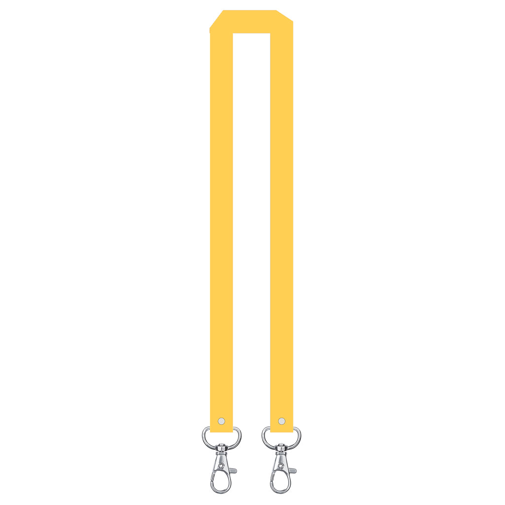 Printed or plain double clip Lanyard - Personalised /custom, neck strap ID CARD Holder Included
