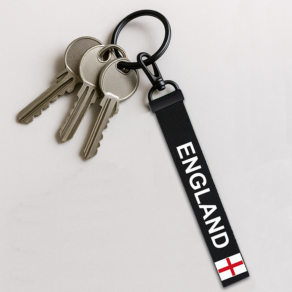 England Key Chain Keyring Luggage Tag Zipper Pull Bag English Key Ring