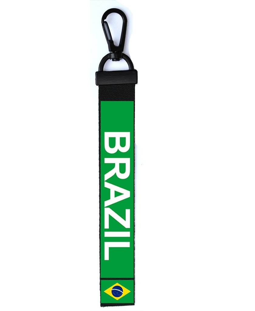 Pre-printed Country Flag Key Chain Key ring Luggage Tag Zipper Pull