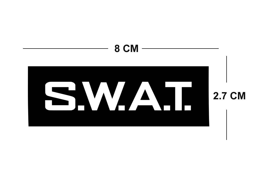 Set of 2 Iron on SWAT Screen Print Transfers for Fabrics Machine Washable SAS Special Forces patch