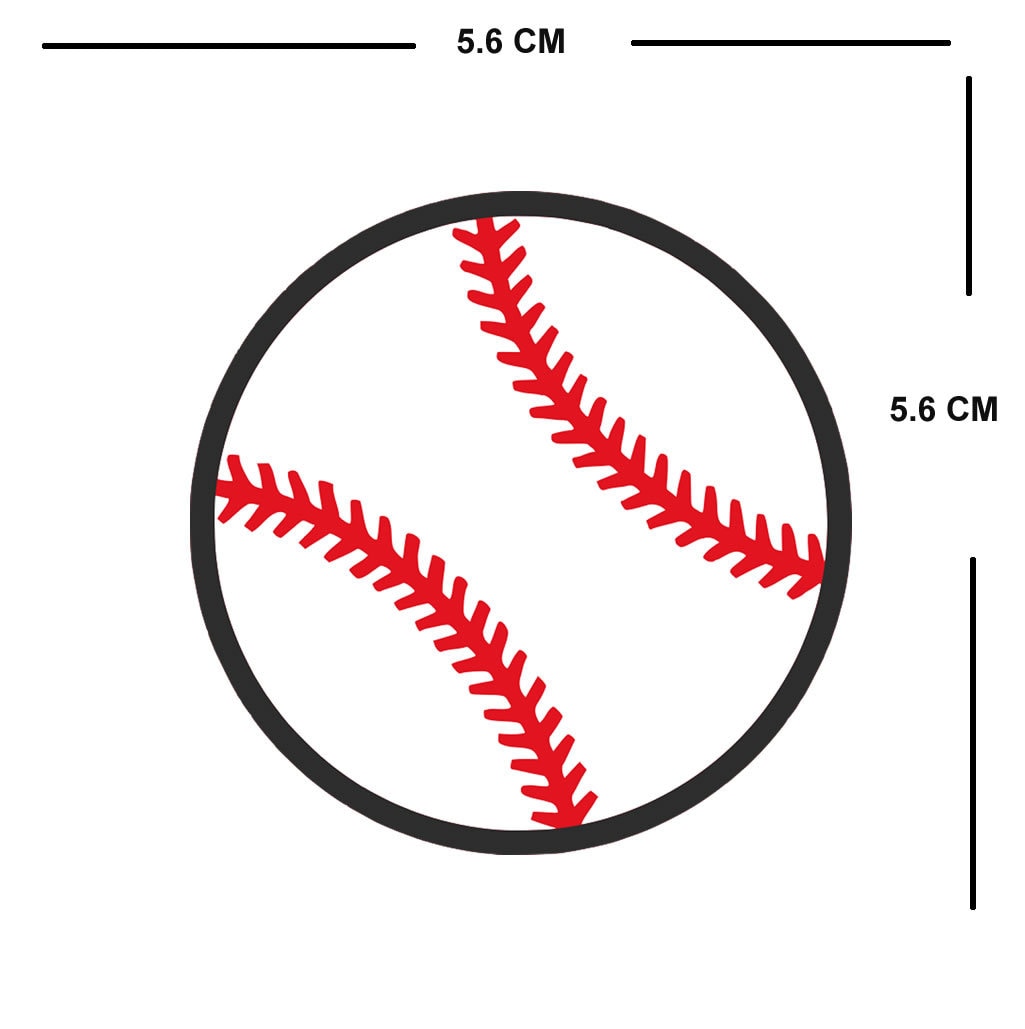 Set of 2 baseball Iron on Screen Print Transfers for Fabrics Machine Washable base ball patch
