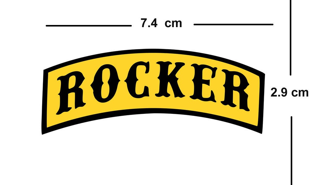 Set of 2 Rocker DIY Iron on Screen Print Transfer for fabrics Rock band Machine Washable badge
