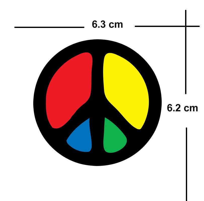 Peace Iron on Screen Print transfer for fabrics Machine Washable Transfer