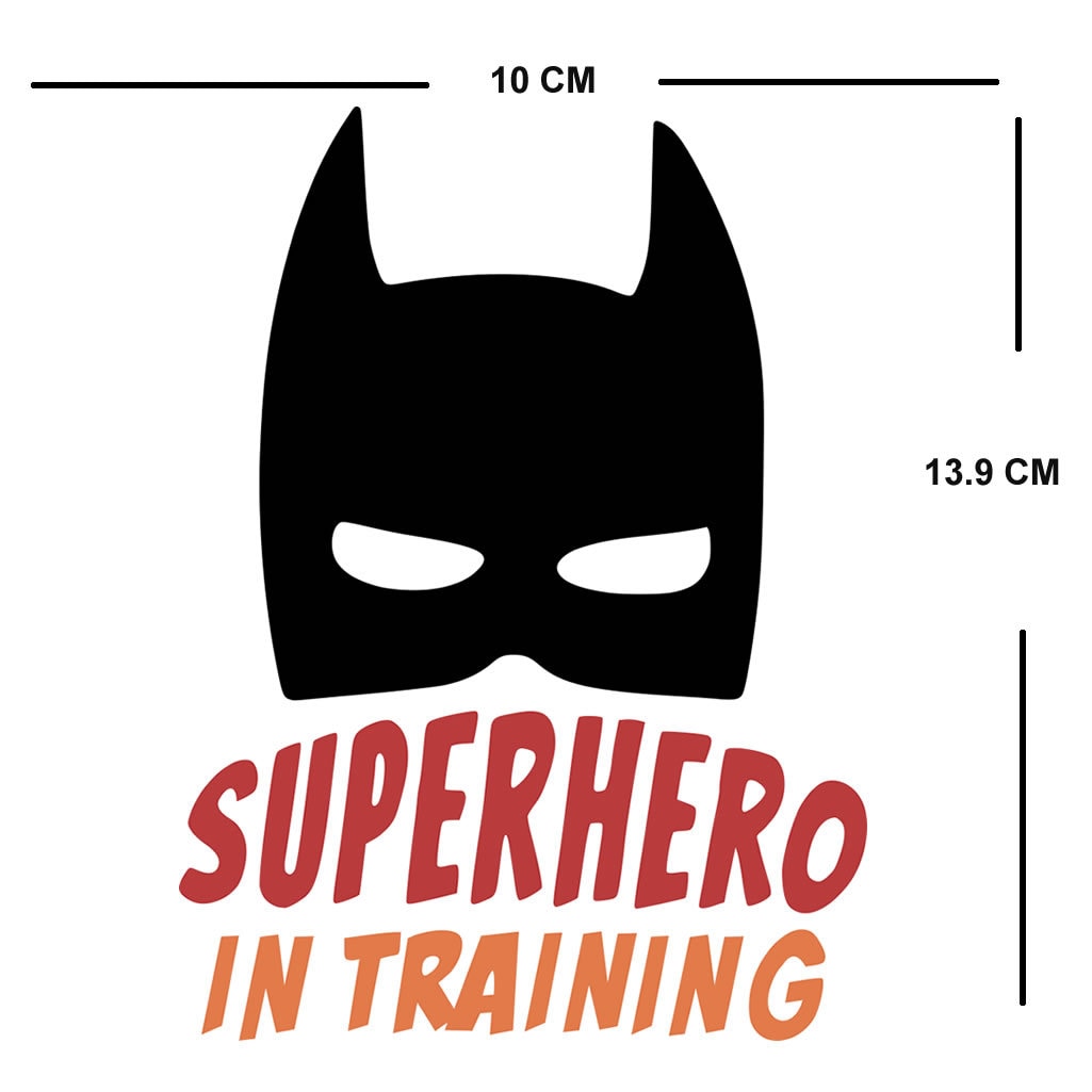 Super Hero In Training Iron on Screen Print Transfers for Fabrics Machine Washable Trainee Hero patch