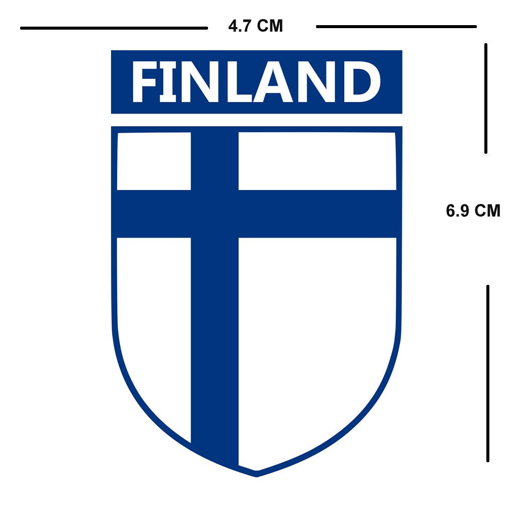 Finland Team Crest Iron on Screen Print Transfers for Fabrics