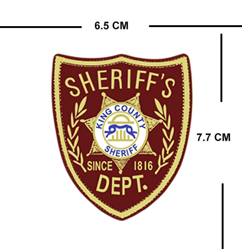 Set of 3 Iron on Sheriff Screen Print Transfers for Fabrics Machine Washable Police Deputy patch