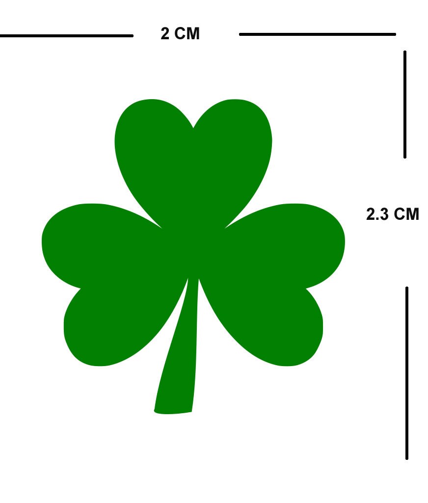 Set of 20 Irish Shamrock Flag Iron on Screen Print Transfers for Fabrics Machine Washable Ireland patch