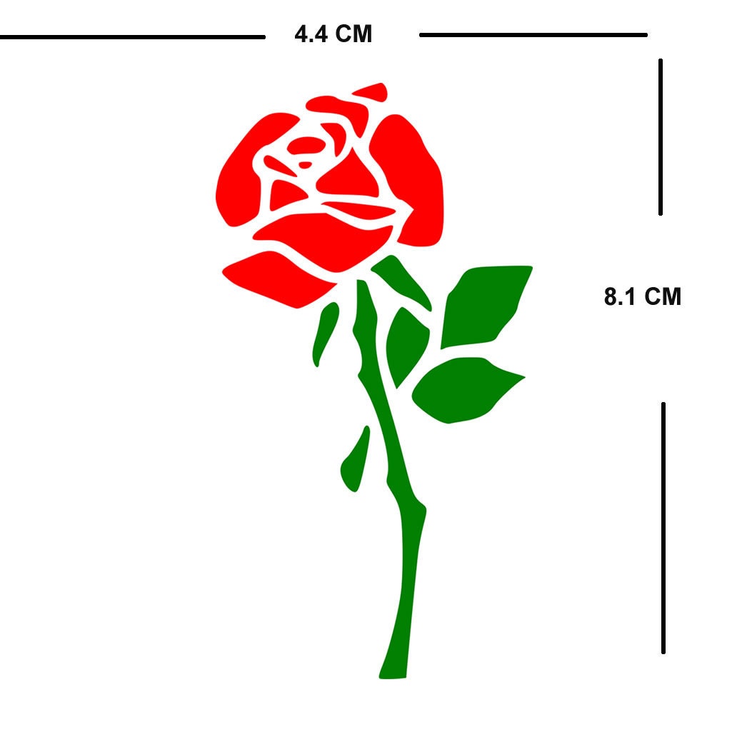 Set of 5 Roses Iron on Screen Print Transfers for Fabrics Machine Washable Rose patch