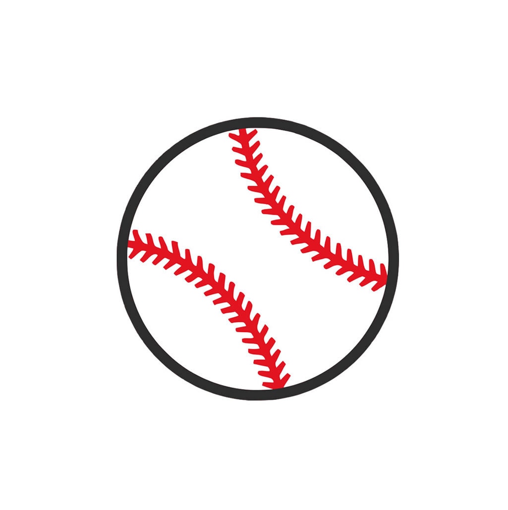 Set of 2 baseball Iron on Screen Print Transfers for Fabrics Machine Washable base ball patch