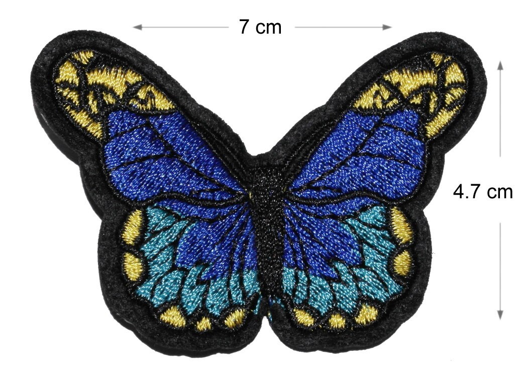Butterfly Iron Sew On Embroidered Patch Applique embroidered craft badge Motif
