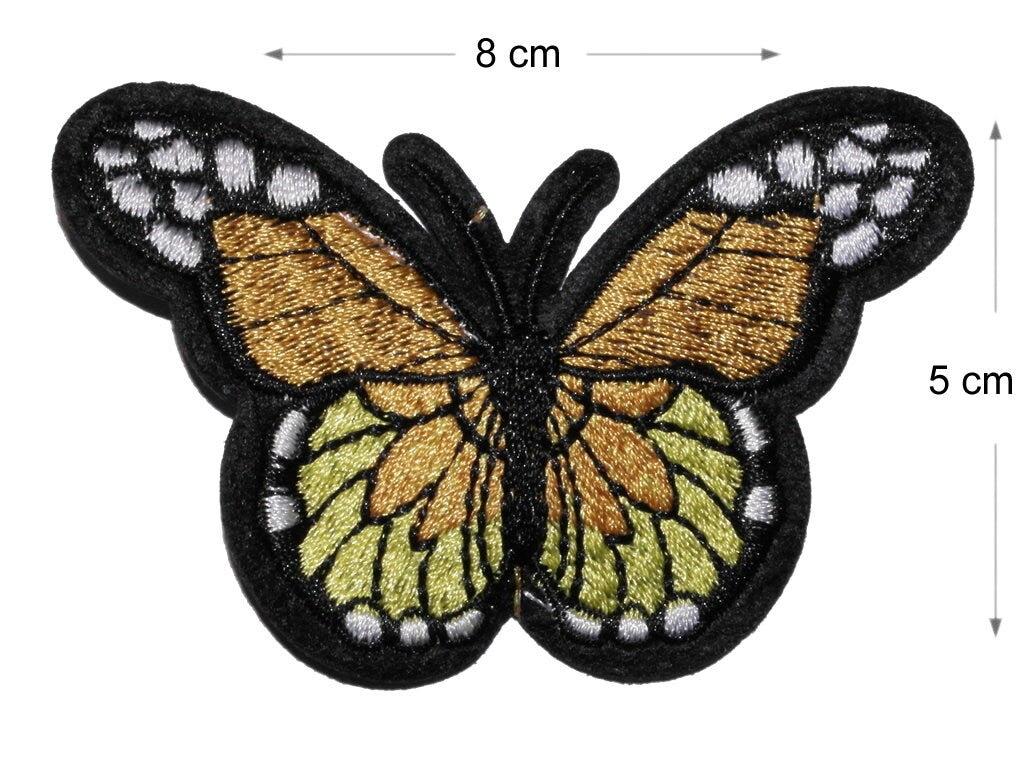 Butterfly Iron Sew On Embroidered Patch Applique embroidered craft badge Motif