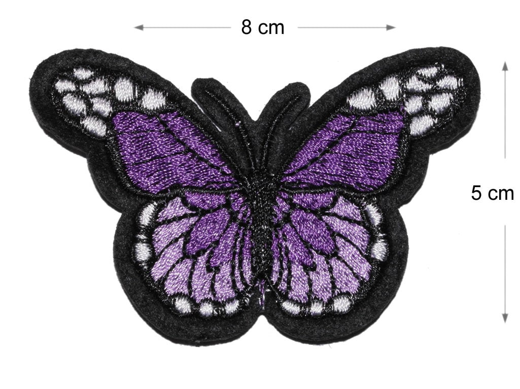 Butterfly Iron Sew On Embroidered Patch Applique embroidered craft badge Motif