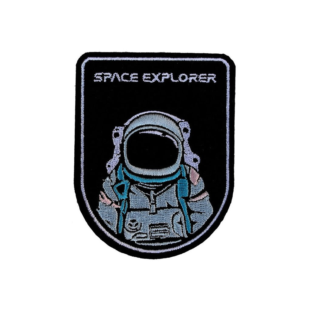 Astronaut Space Explorer Iron / Sew On Embroidered Patch Badge Embroidery Space walk EVA Motif transfer