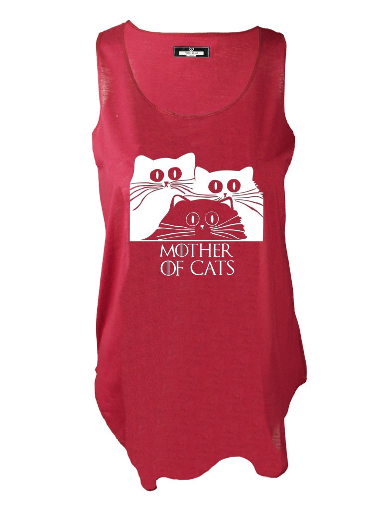 Mother of Cats print tank top
