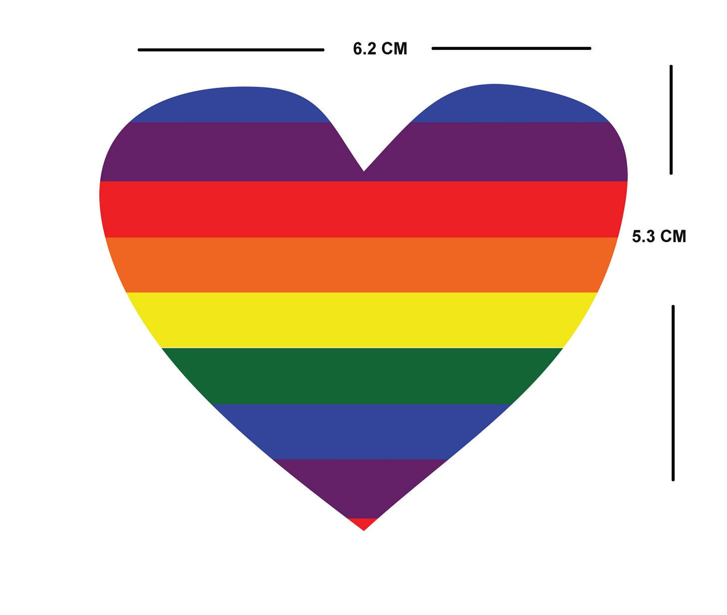 Set of 2 LGBT Pride Heart Iron on Screen Print Transfers for Fabrics Machine Washable Gay lesbian Pride Flag patch
