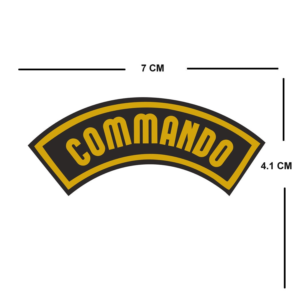 Set of 2 Commando Iron on Screen Print Transfers for Fabrics Machine Washable Military Special Forces Army patch