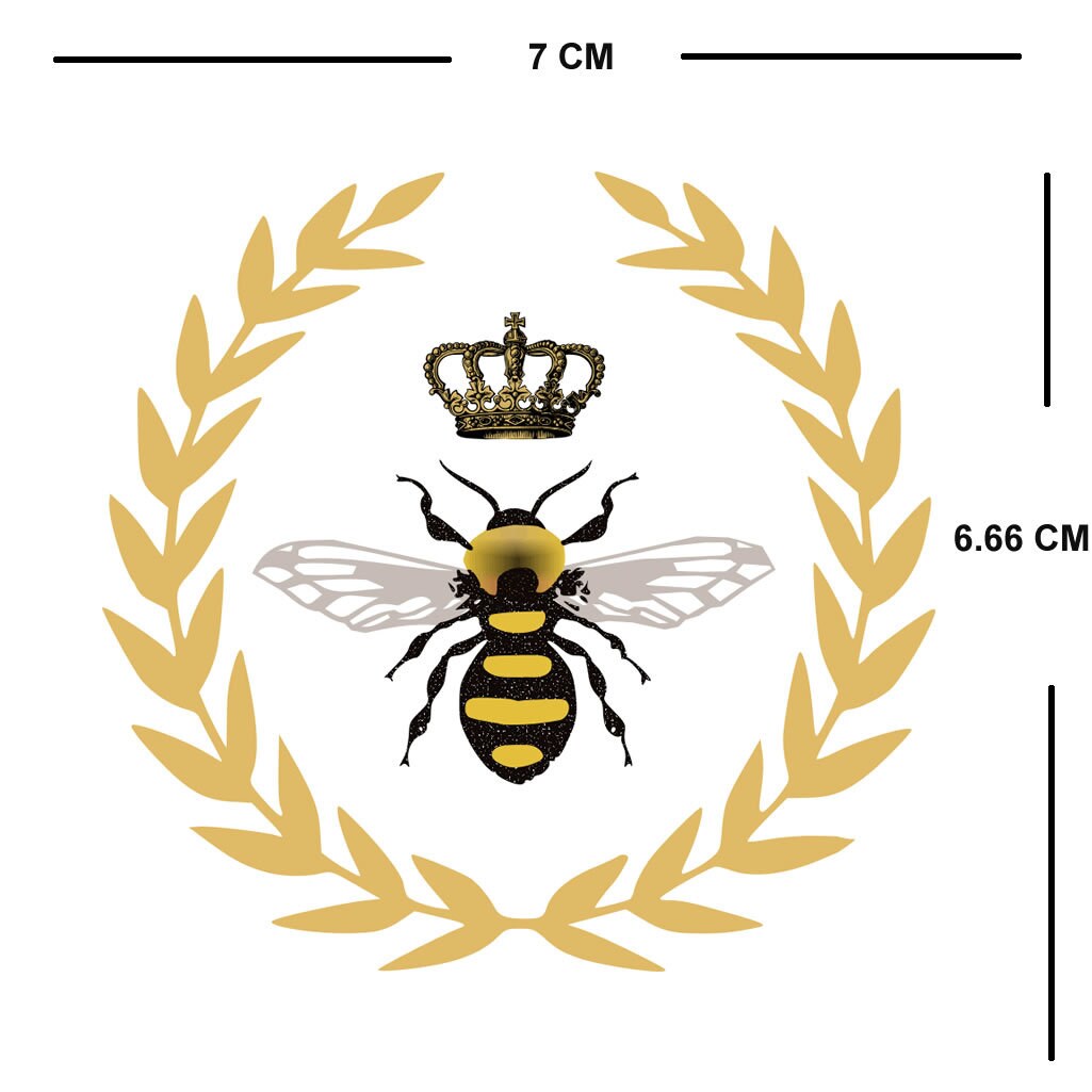 Set of 2 Queen Bee IRON ON Transfers