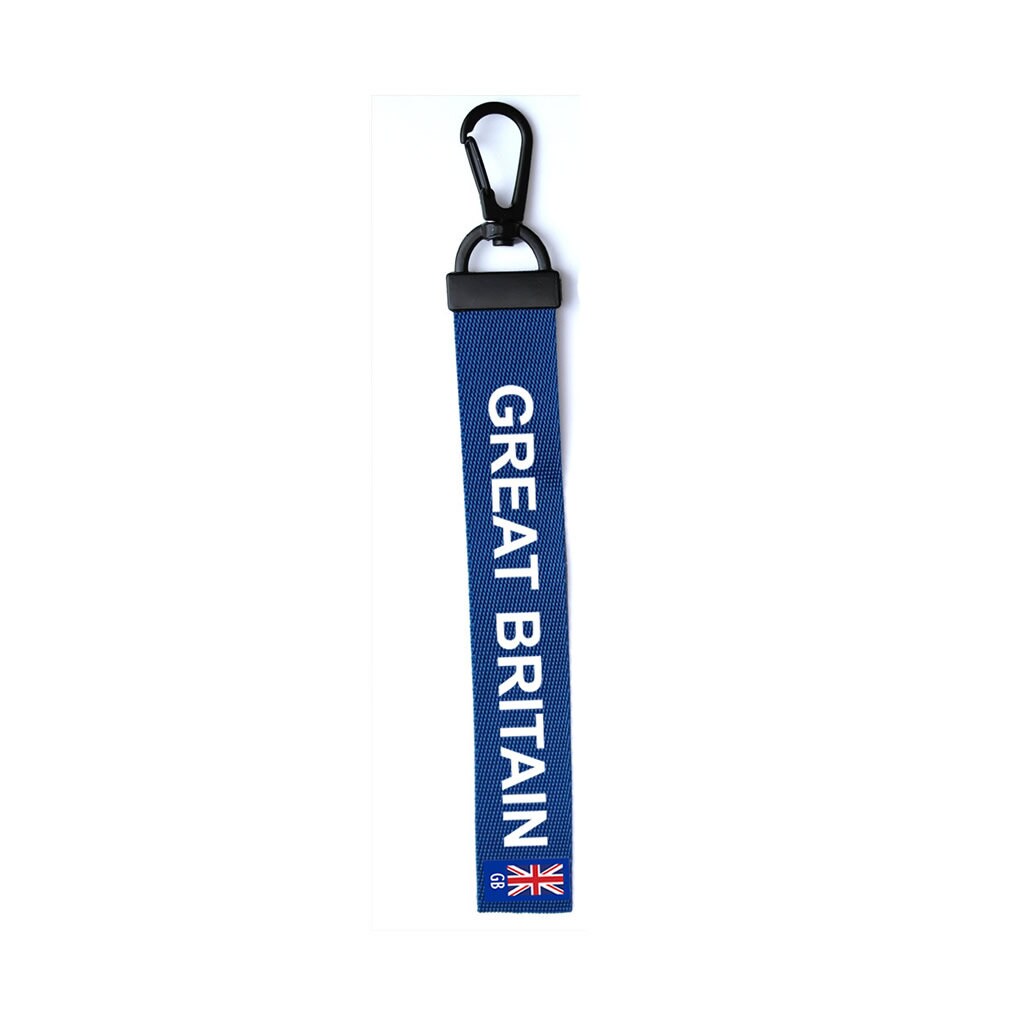 Great Britain Key Chain Keyring Luggage Tag Zipper Pull Bag British UK Key Ring