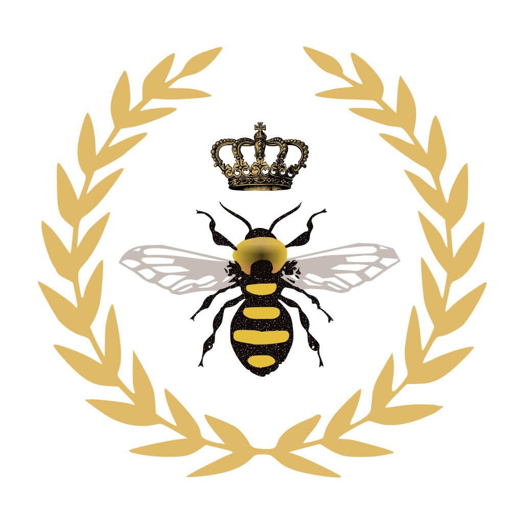 Set of 2 Queen Bee IRON ON Transfers