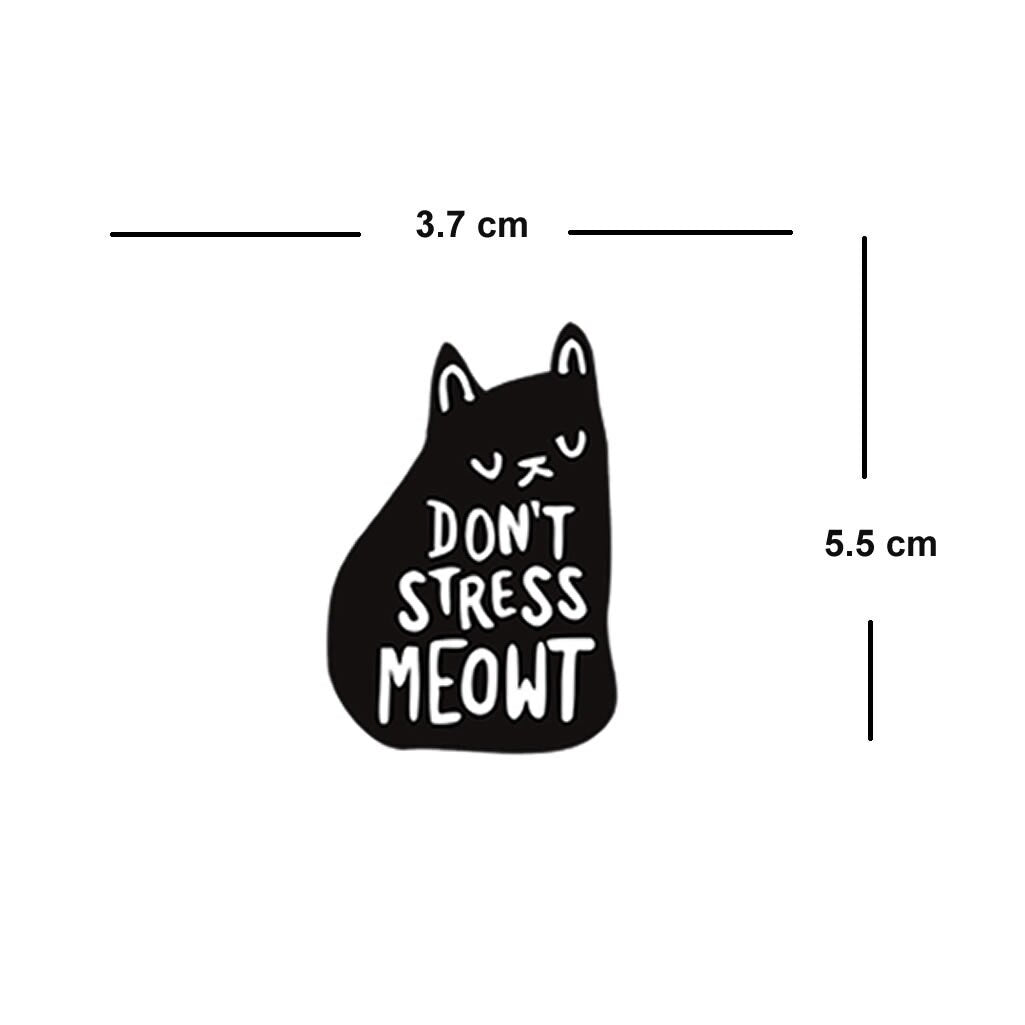 Set of 3 Cats Temporary Tattoo Waterproof Body art Cat lover Kitty Pussy paws Lasts a Week