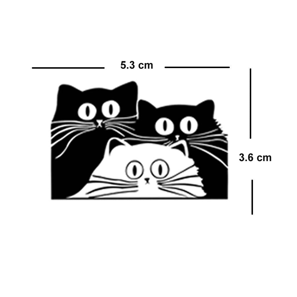 Set of 3 Cats Temporary Tattoo Waterproof Body art Cat lover Kitty Pussy paws Lasts a Week