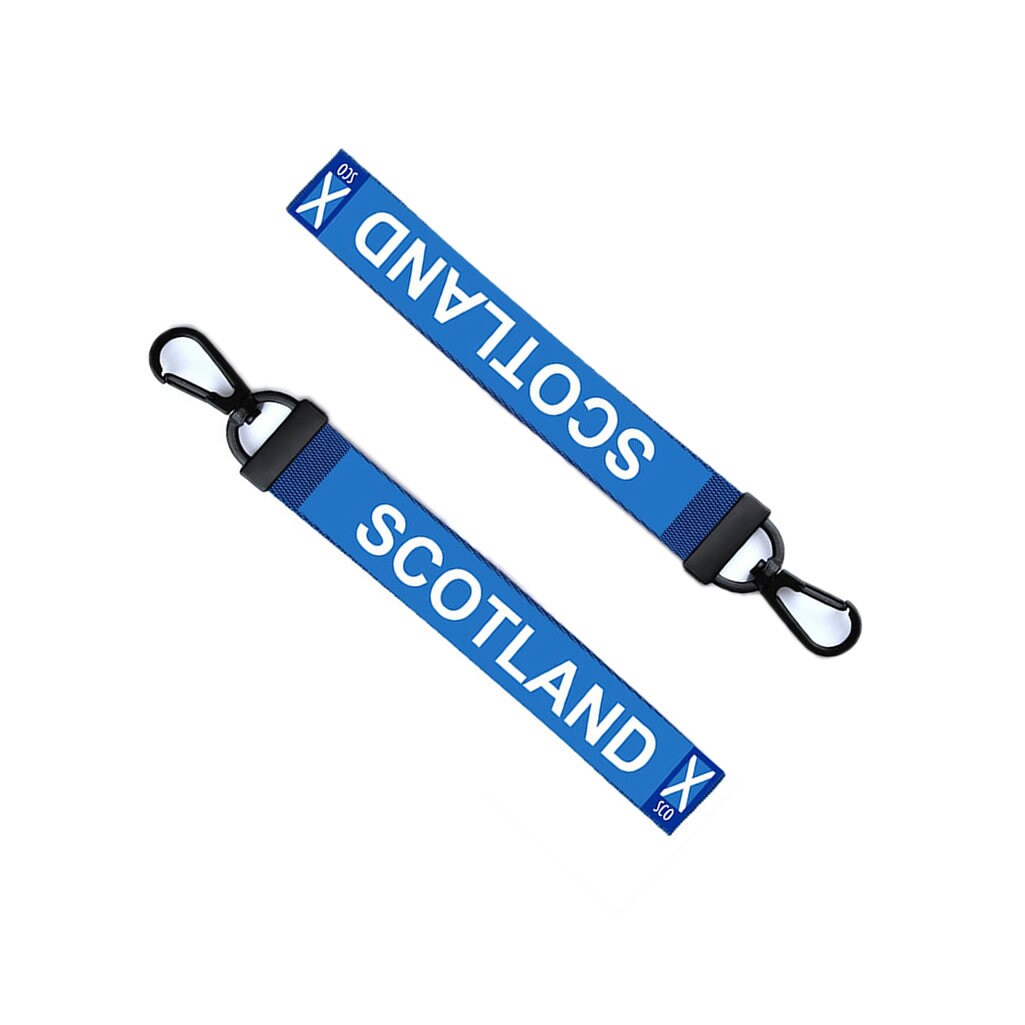 Scotland Key Chain Keyring Luggage Tag Zipper Pull Bag Scottish UK Key Ring