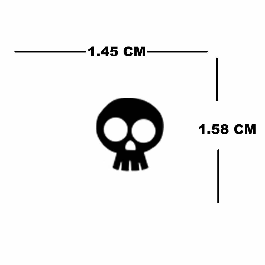 Set of 10 Skulls Temporary Tattoo Waterproof hand body party art