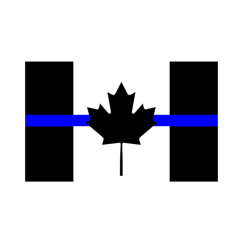 Set of 2 x Thin Blue Line USA POLICE Iron on Screen Print for fabric Machine Washable First Responders FLAG