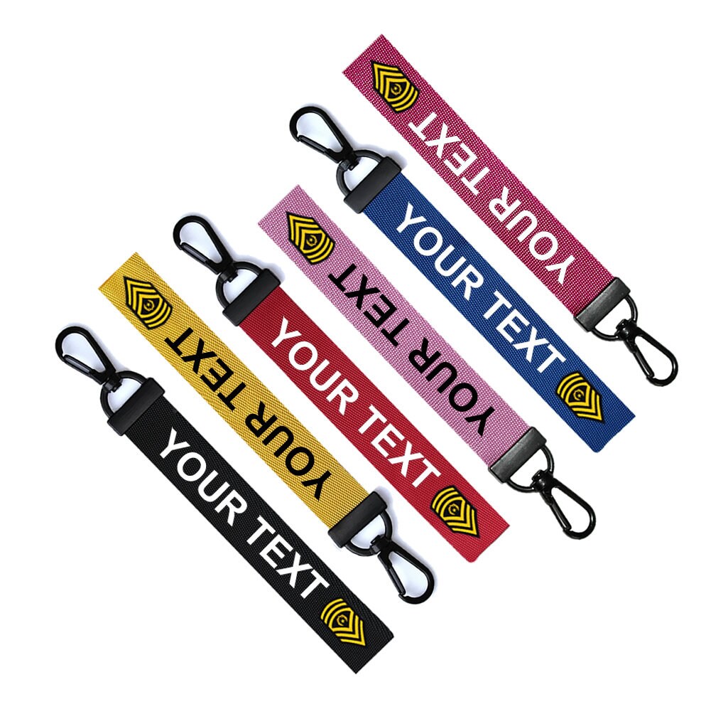 Personalised Key Chain Keyring Luggage Tag Zipper Pull Bag Ring Key Ring Army Military