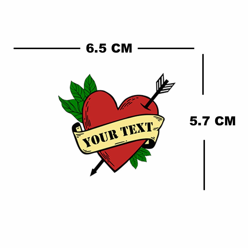Eat me Heart and arrow Temporary Tattoo love Valentine's day Lover gift