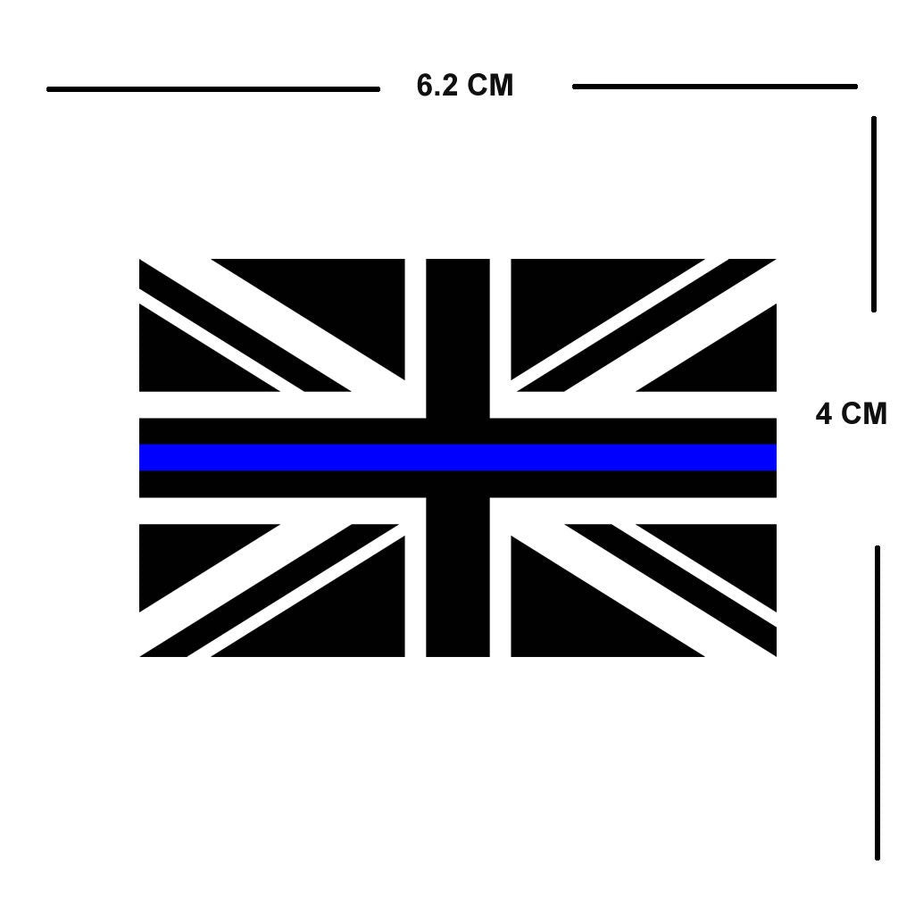 Set of 2 x Thin Blue Line Iron on transfer