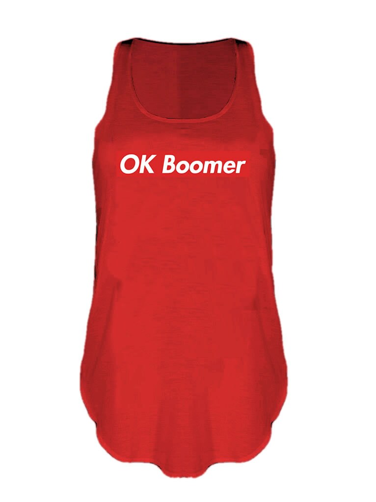 OK Boomer unisex print Tank Top Generation Z Come back crest Gen Z vest