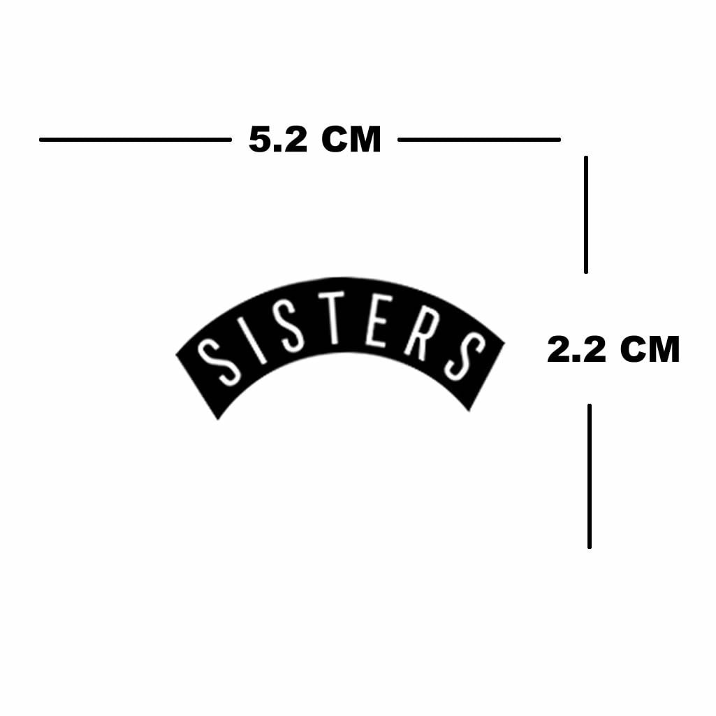 Set of 2 Sisters Temporary Tattoo Waterproof Lasts 1 week Body Face art Girl gang