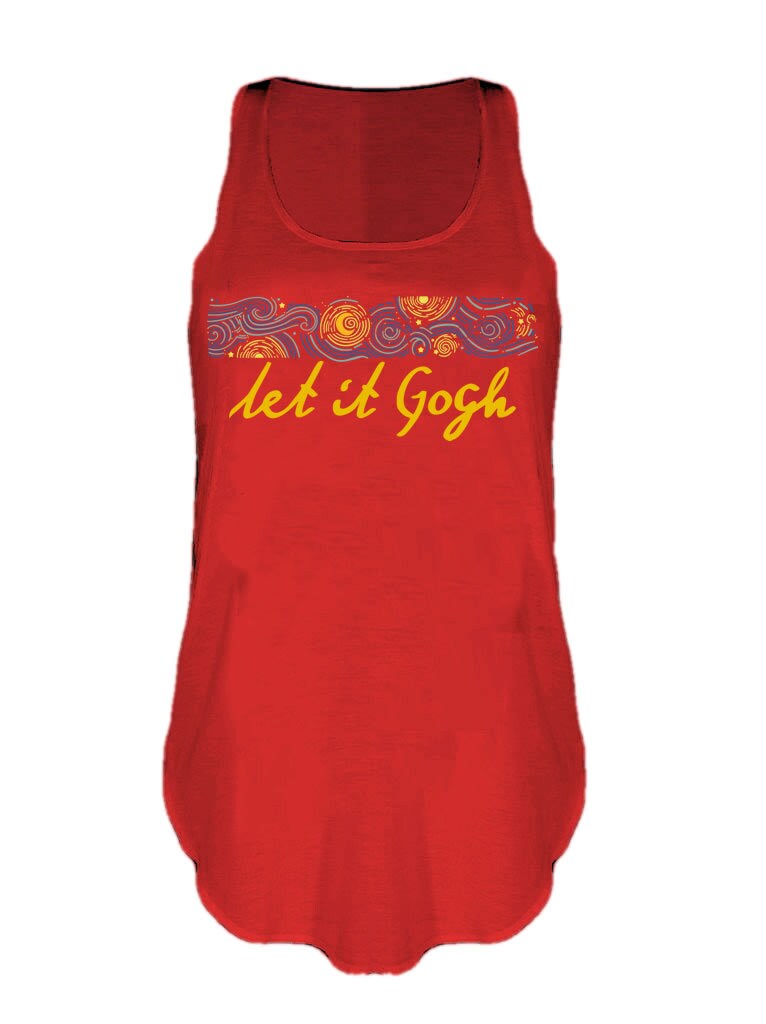 Let it Gogh Did It Tank top Van Gogh Starry Night art Inspired Vest