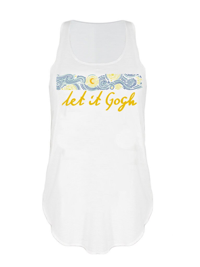 Let it Gogh Did It Tank top Van Gogh Starry Night art Inspired Vest