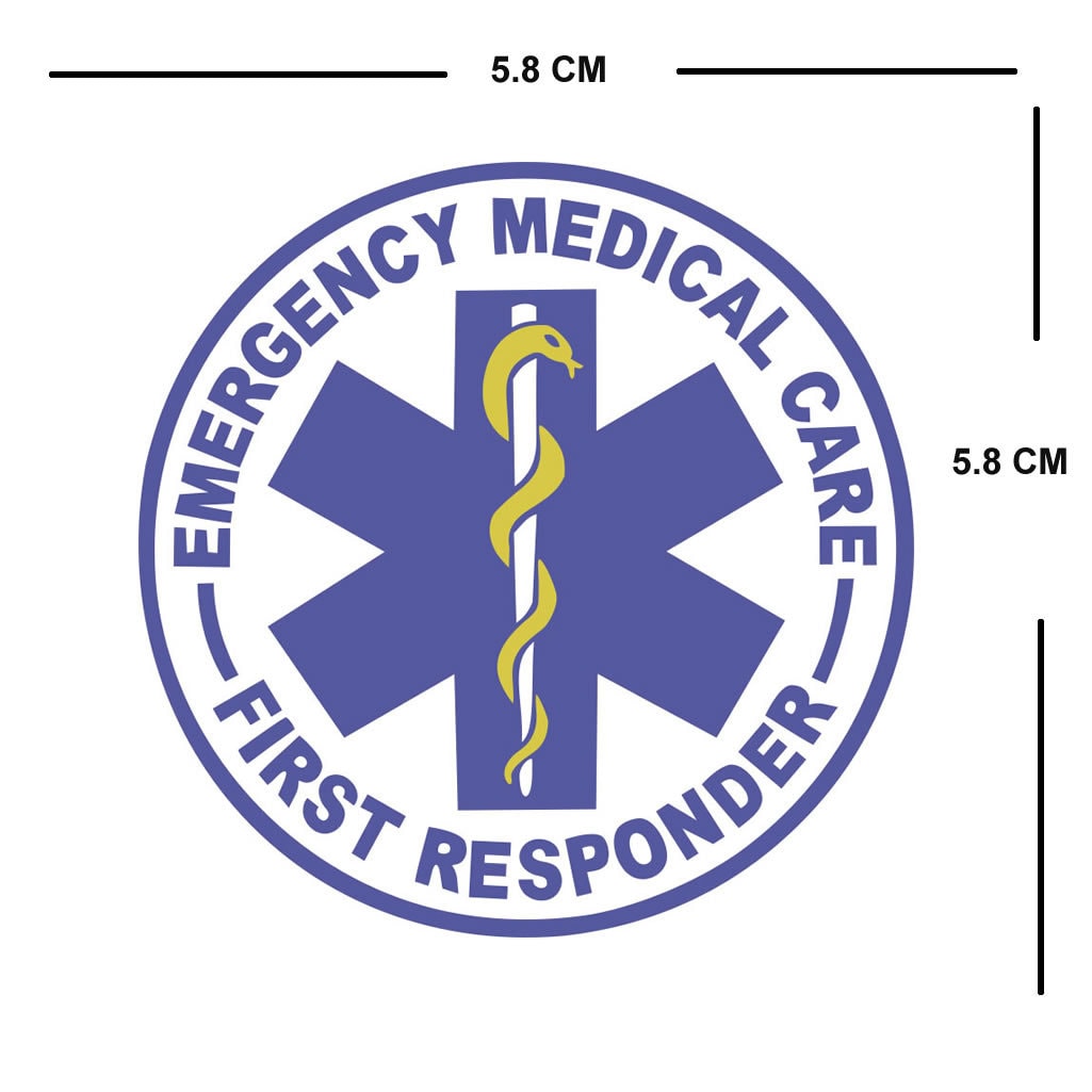 Set of 2 Staff / Rod of Asclepius Medic badge DIY IRON ON Screen print Patch for fabric transfer Doctor Nurse ambulance first responders