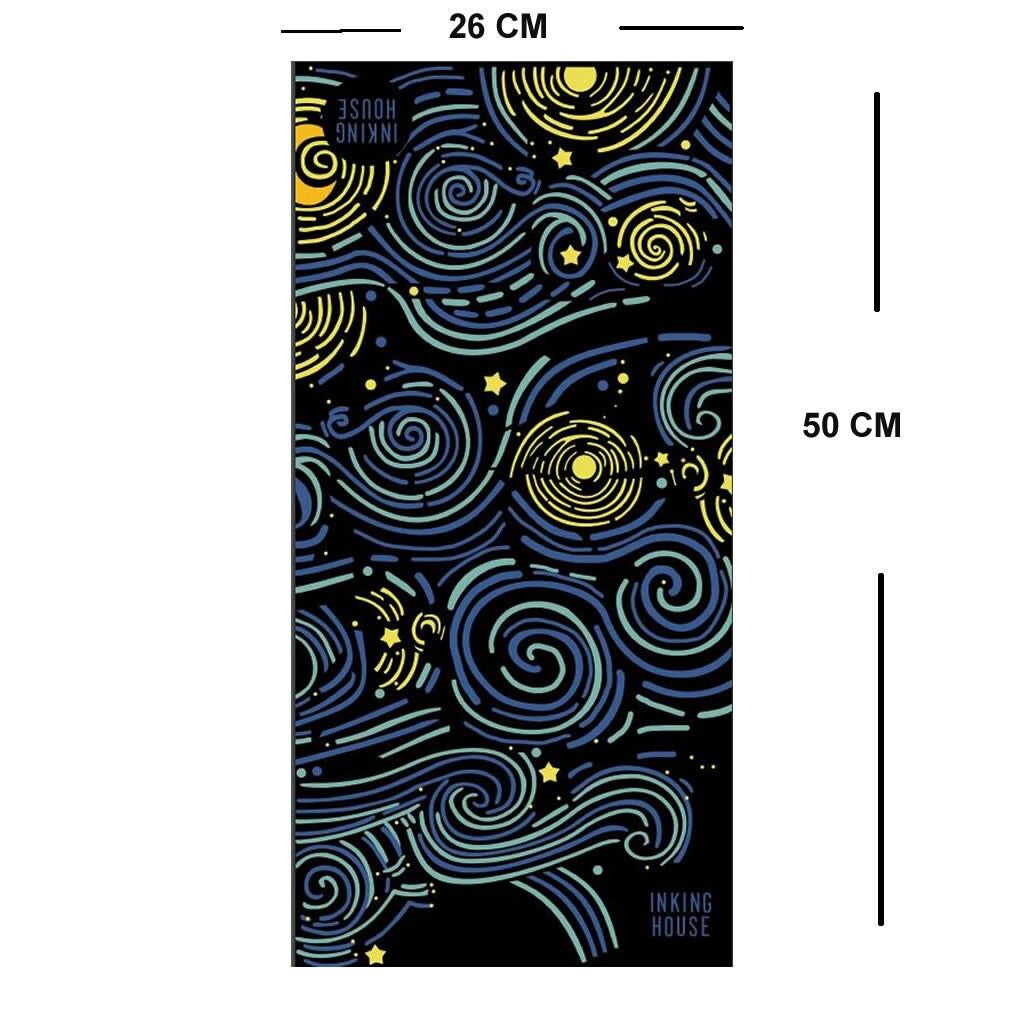 Seamless Tube Scarf Face Mask Biker Balaclava Starry Night face covering