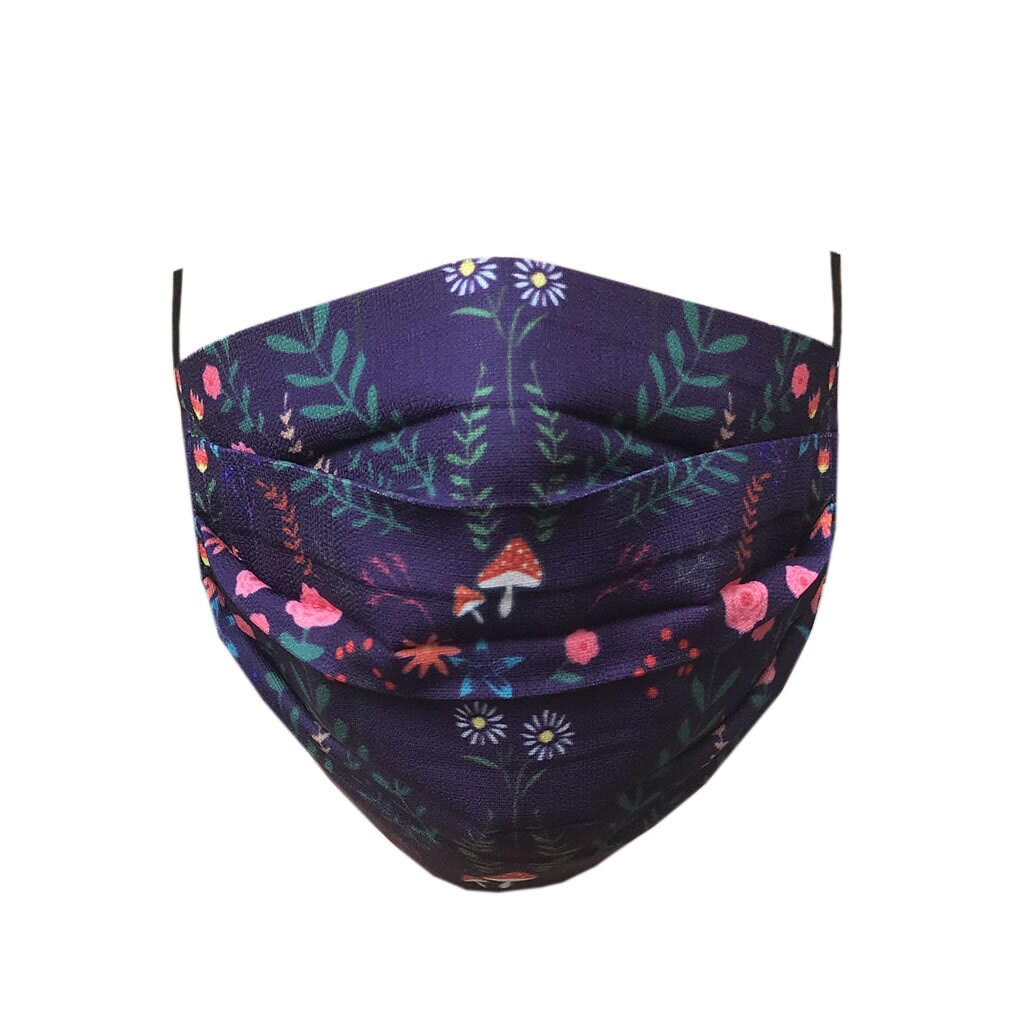 Set of 4 x Face Mask Protective Covering Washable Reusable Floral, Starry Night Breathable Cover