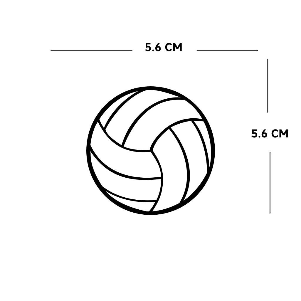 Set of 2 x Volleyball DIY Iron on Screen Print Transfer for fabrics Machine Washable badge Volley ball