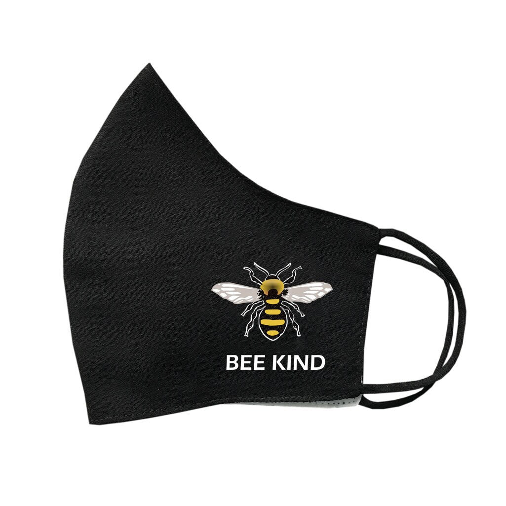 BEE KIND Face Mask Protective Covering Washable Reusable Breathable Cover