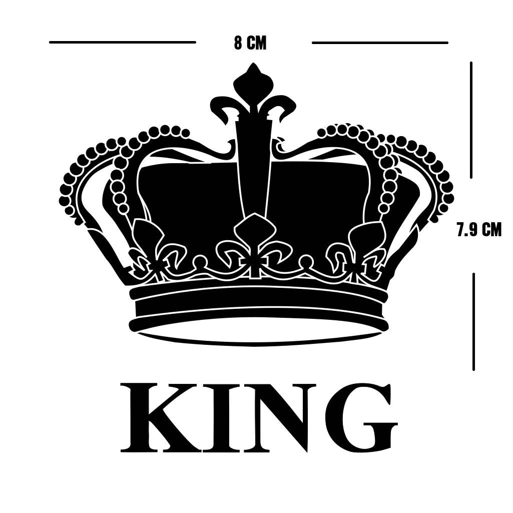 DIY The Royals - King, Queen, Prince, Princess Crown Iron on Screen Print Transfers for Fabric Machine Washable patch