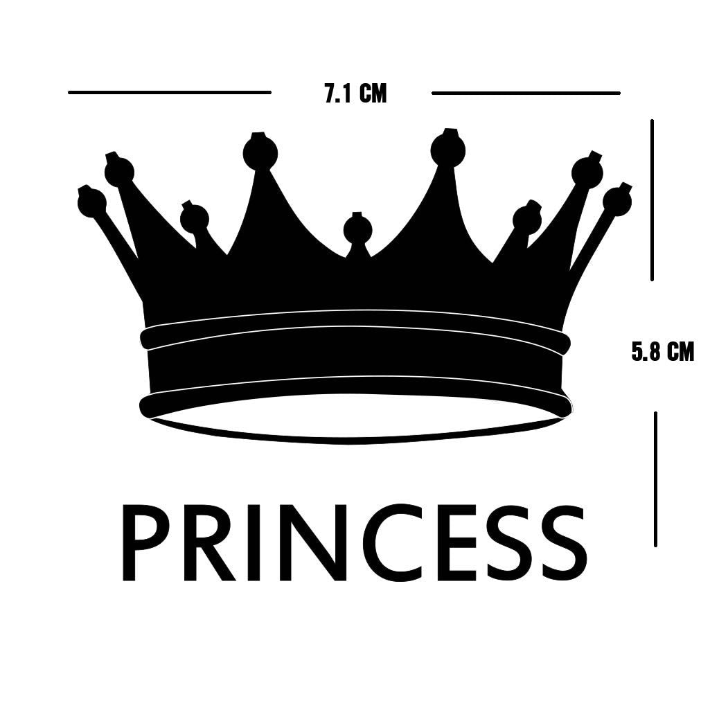 DIY The Royals - King, Queen, Prince, Princess Crown Iron on Screen Print Transfers for Fabric Machine Washable patch