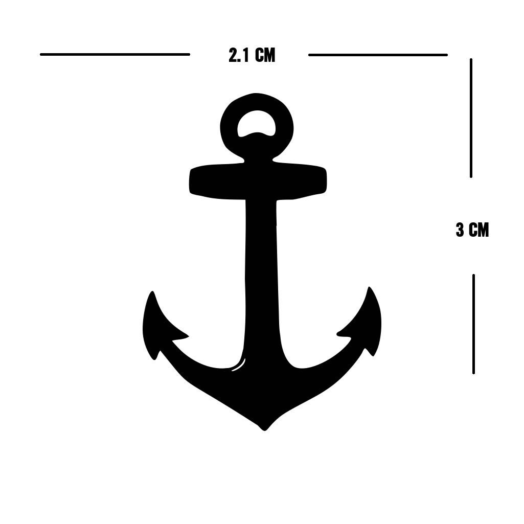 Set of 10 Anchor Iron on Screen Print Transfer for Fabrics Sailor commander Anchor Machine Washable patch
