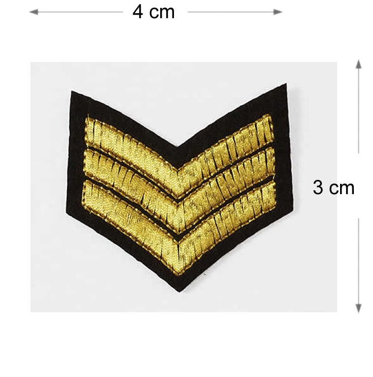Set of 3 Army Iron / Sew On Embroidered Patch Badge Embroidery Military Motif transfer