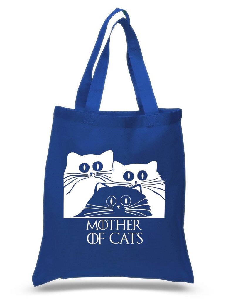 Mother of Cats Cotton Tote shopping office school book Bag Game of thrones fan